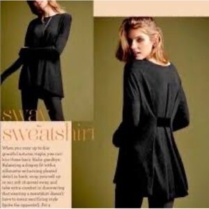 CAbi Charcoal Gray Sway‎ Knit Top